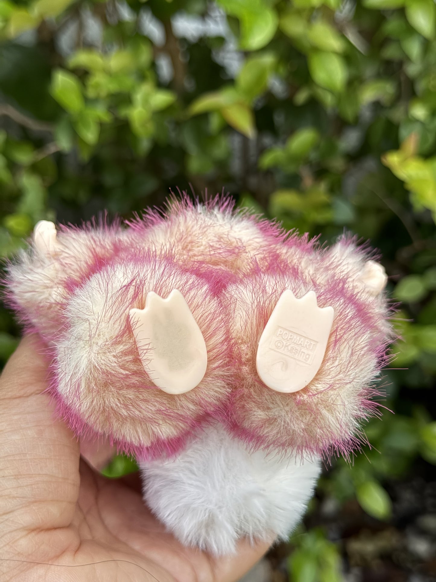 Bunny Rabbit Two Toned Fiery Peach Custom Handmade Fluffy Labubu