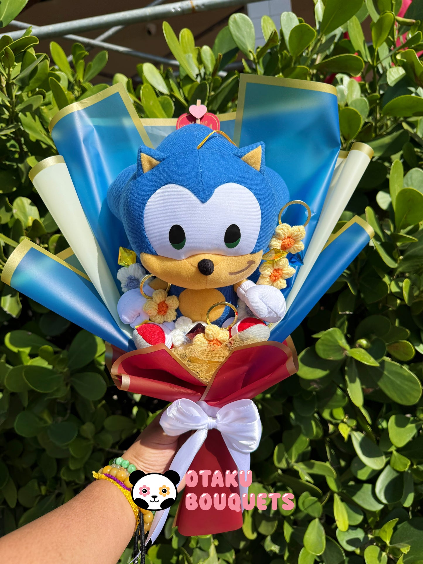 Fast Blue Creature Plushie Bouquet