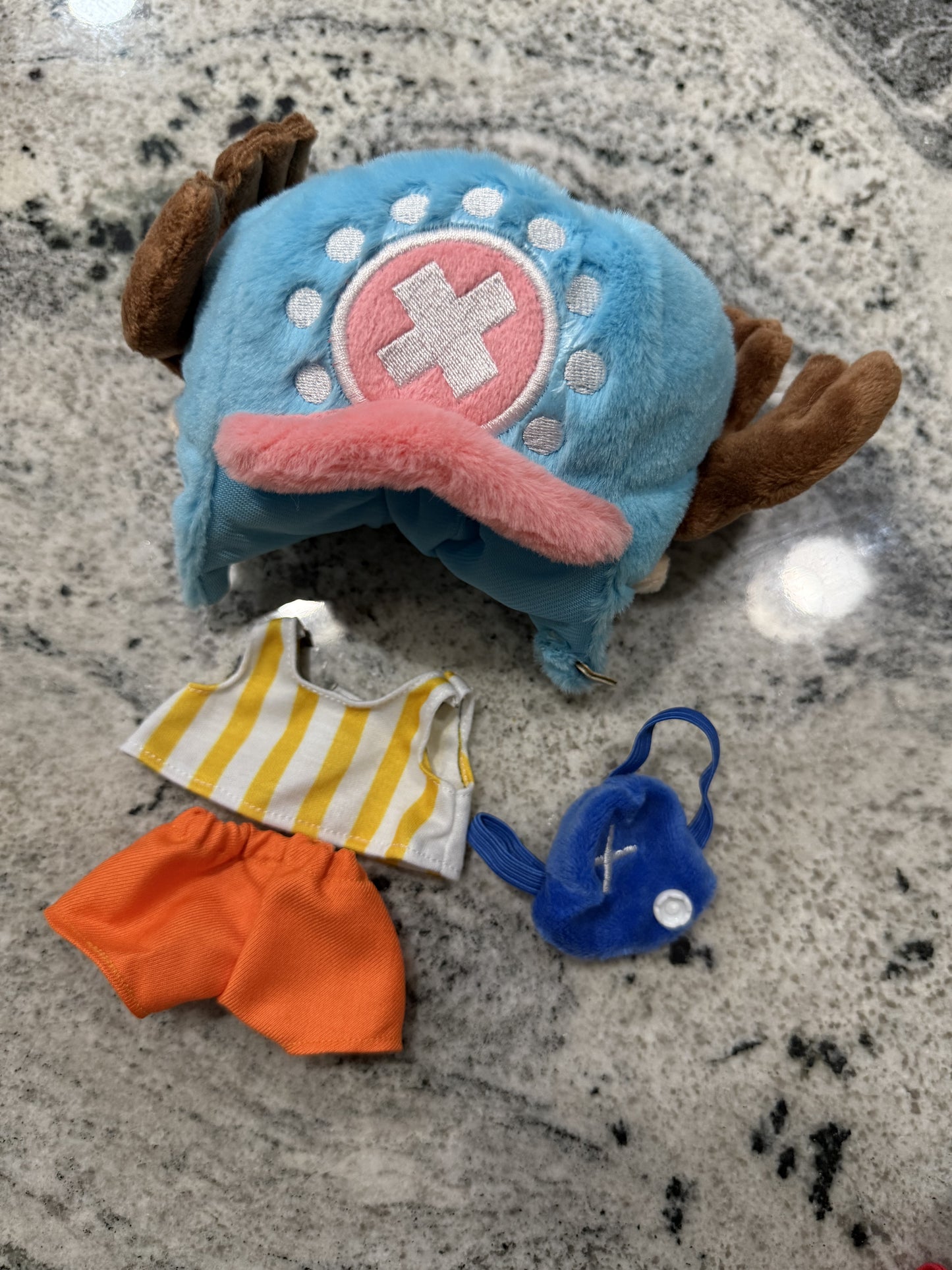 Chopper One Piece Doll Labubu Anime Costume Cosplay Clothes 17cm