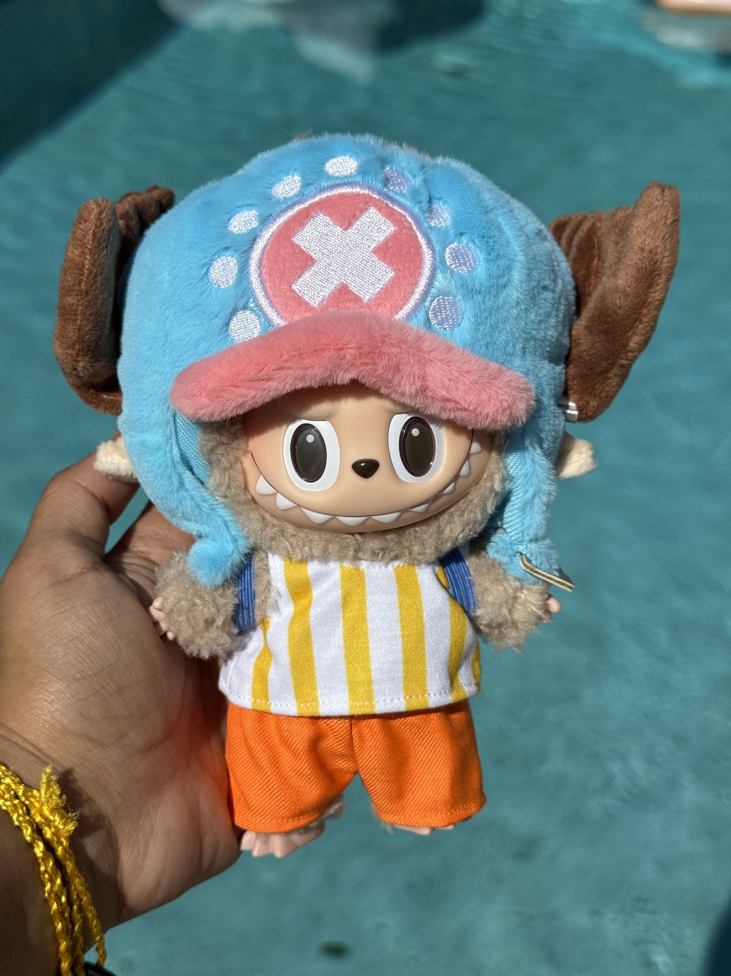 Chopper One Piece Doll Labubu Anime Costume Cosplay Clothes 17cm