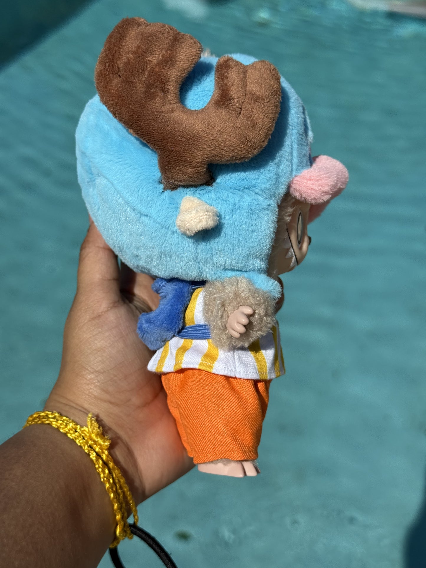 Chopper One Piece Doll Labubu Anime Costume Cosplay Clothes 17cm