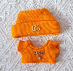 Gucci Designer Fashion Kawaii Cute Doll Labubu Outfit Clothes 17cm