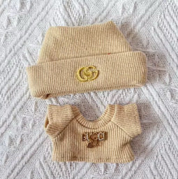 Gucci Designer Fashion Kawaii Cute Doll Labubu Outfit Clothes 17cm
