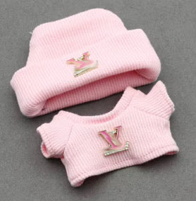 Louis Vuitton Designer Fashion Kawaii Cute Doll Labubu Outfit Clothes 17cm