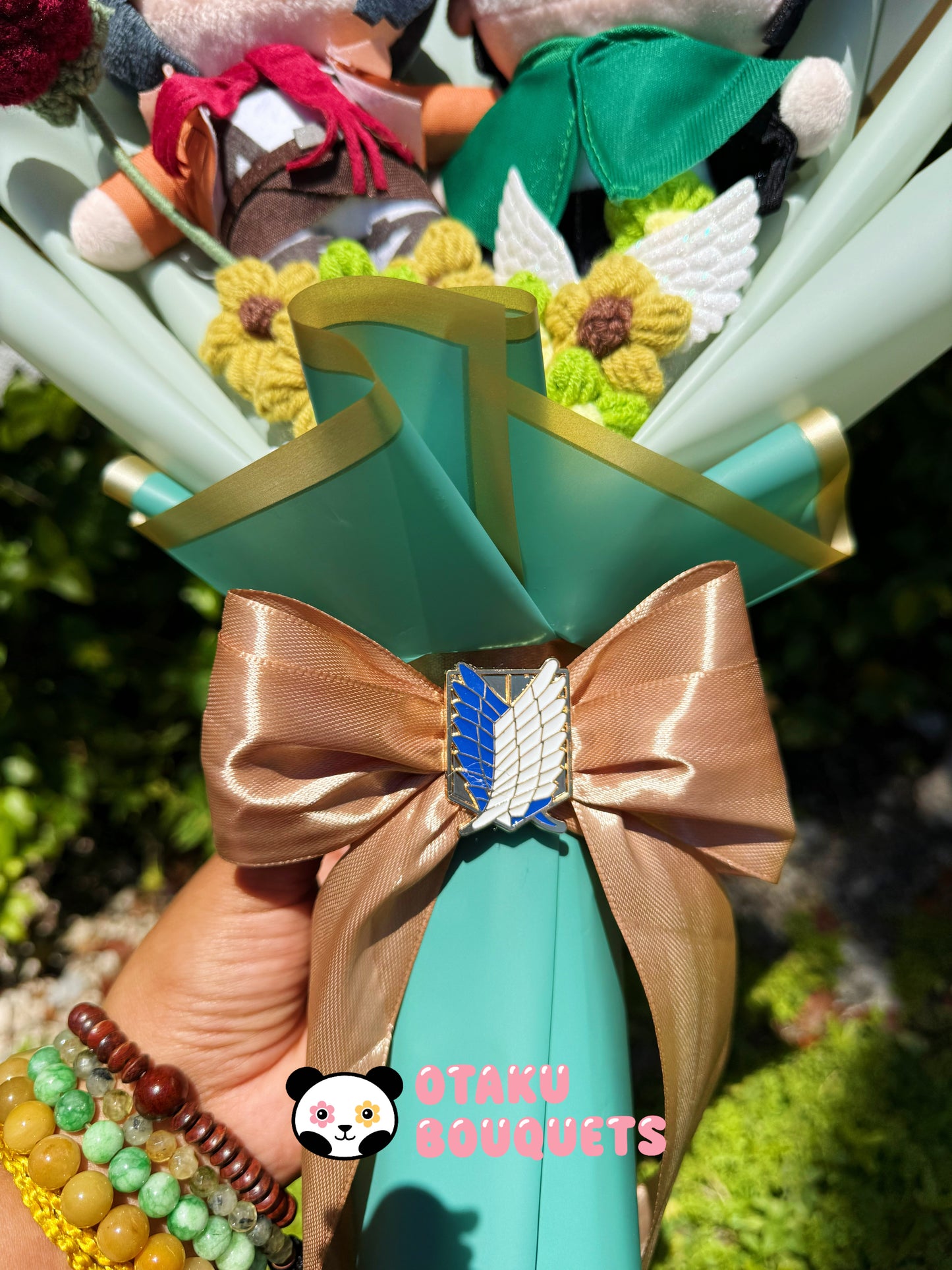 Levi and Mikasa Attack on Titan Custom Bouquet