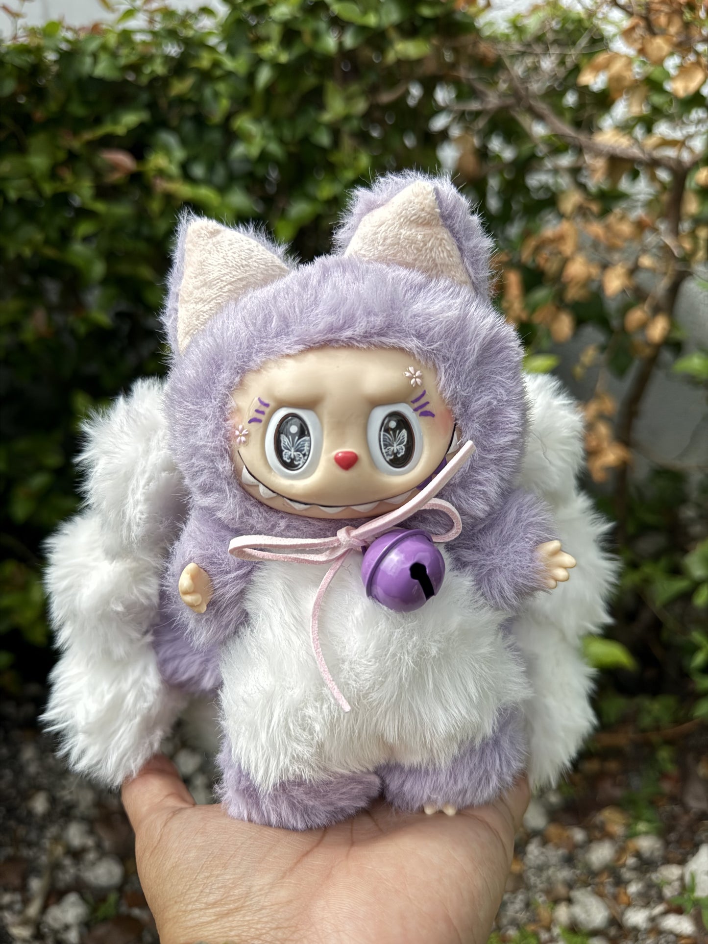 Lavender Custom Nine-tailed Handmade Fluffy Labubu
