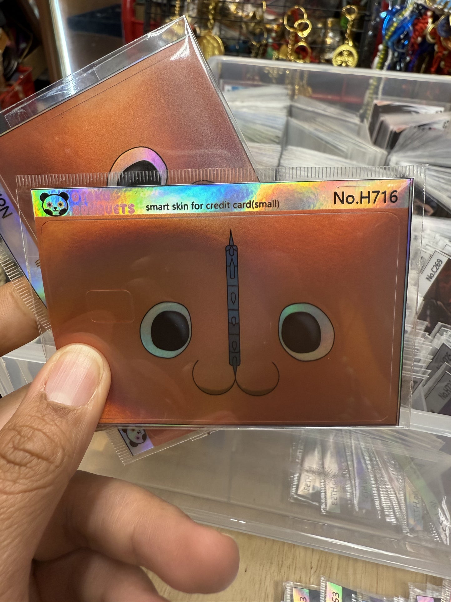 Pochiita Chainsaw Man Holographic Anime Credit Card Sticker