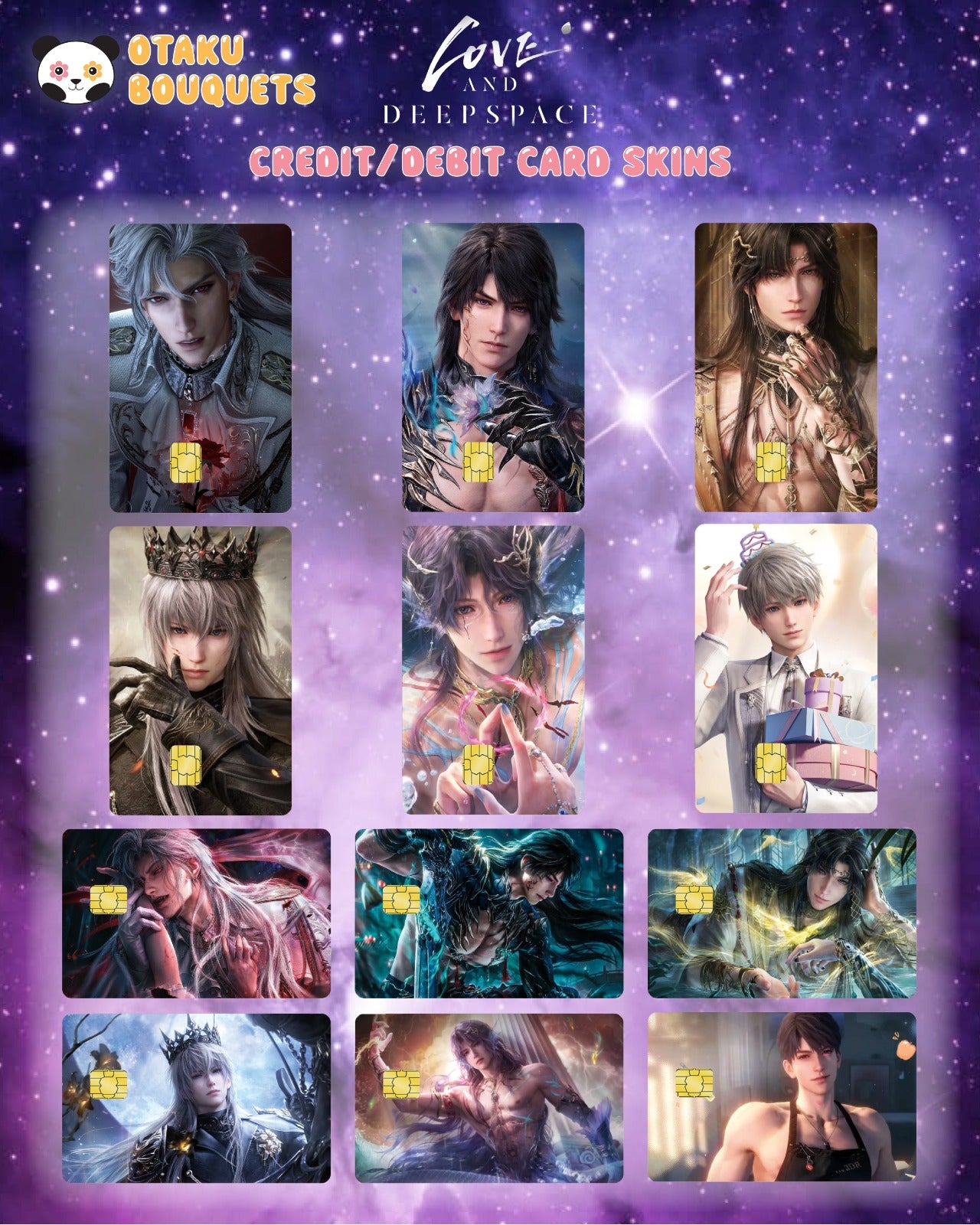 Love and Deepspace Credit Card Skins