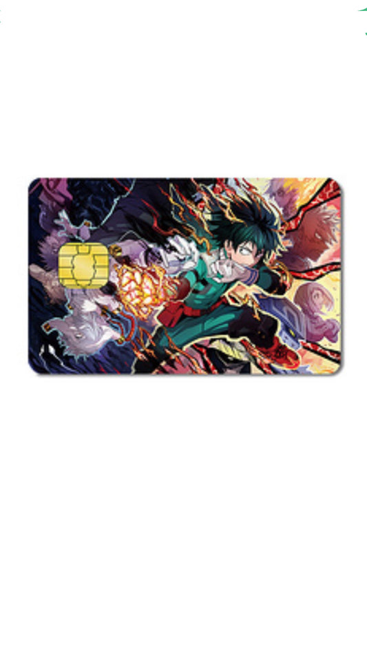 My Hero Academy Midory Anime Credit Card Sticker