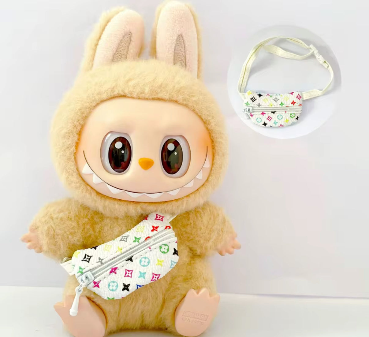 Louis Vuitton Fanny Bag Side Bag Purse Designer Shoes Fashion Kawaii Cute Doll Labubu Outfit Clothes 17cm