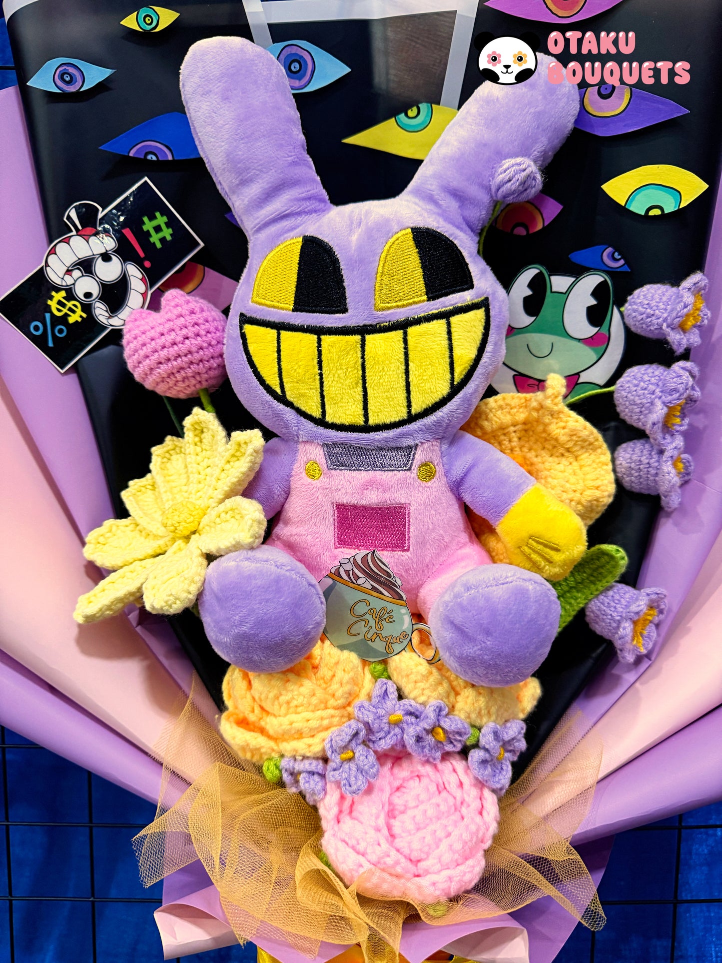 Jax Circus Plushie Crochet Flower Bouquet