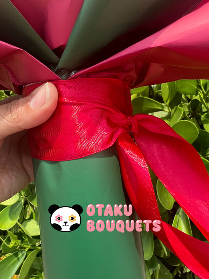 Three Sword Style Pirate Crochet Flower Anime Plush Bouquet