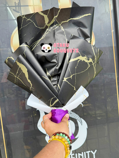 Rubber Pirate Vs Blue Dragon Light Up Anime Plushie Crochet Flower Bouquet