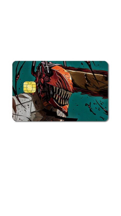 Chainsaw Man Anime Credit Card Sticker