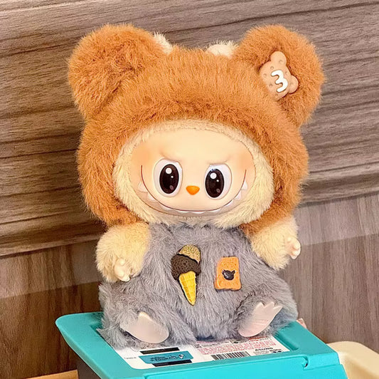 Honey Bear Halloween Doll Labubu Anime Costume Cosplay Clothes 17cm
