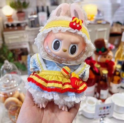 McDonald’s Dress Worker Kawaii Cute Doll Outfit Clothes 17cm