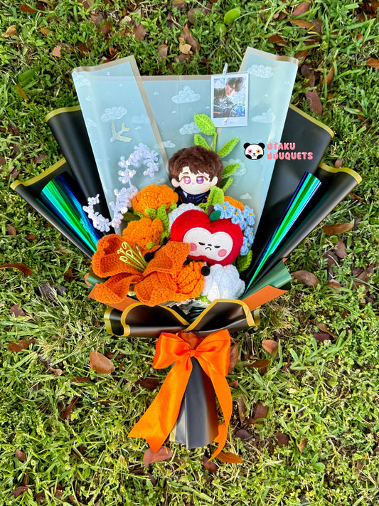 Caleb Love and Deepspace LAD Plushie Crochet Bouquet