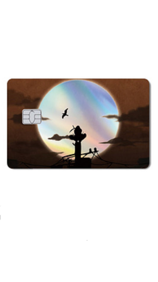 Itachi Moon Naruto Holograohic Credit Card Sticker