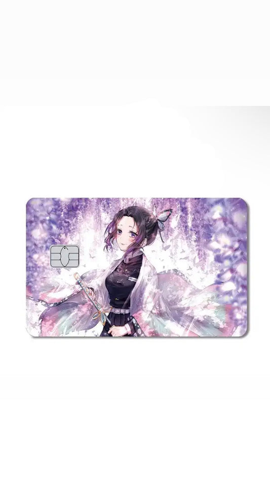 Shinobu Insect Hashira Wisteria Demon Slayer Credit Card Sticker