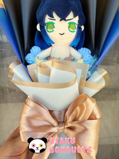Small Kawaii Japanese Plushie Inosuke Demon Slayer Plush Bouquet