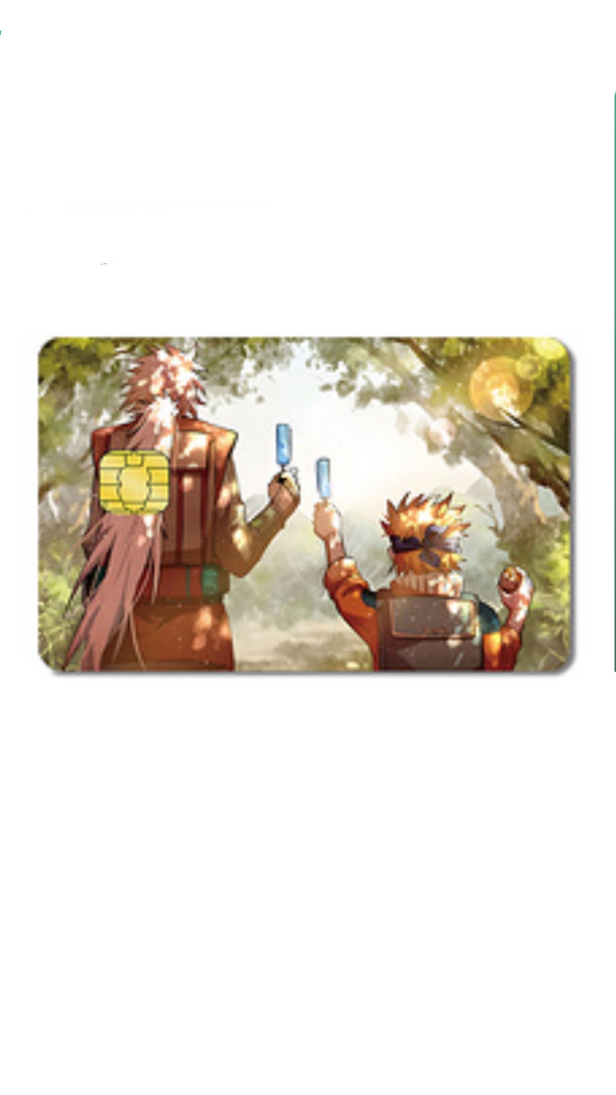 Jiraya and Naruto Popsicle  Credit Card Sticker