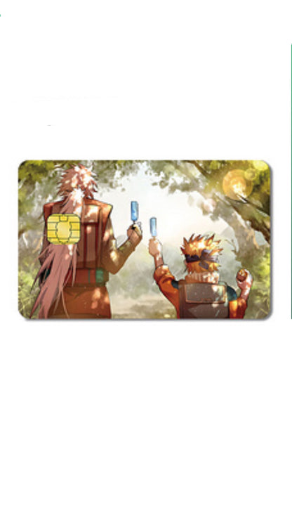 Jiraya and Naruto Popsicle  Credit Card Sticker