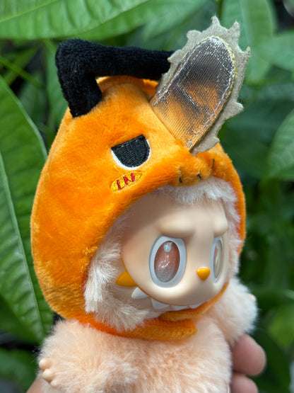 Pochita Chainsaw Man Head Piece Doll Anime Costume Cosplay Clothes 17cm