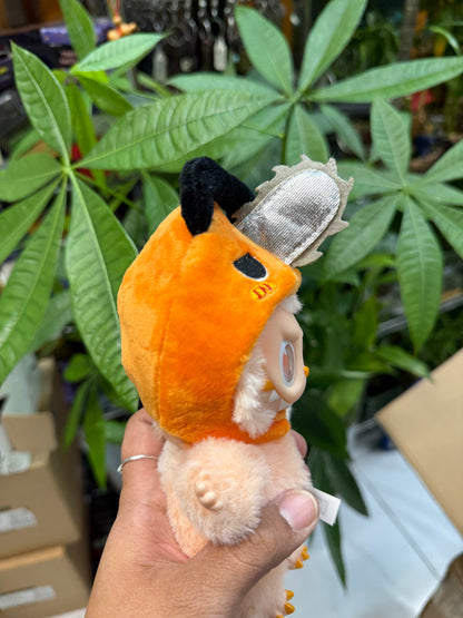 Pochita Chainsaw Man Head Piece Doll Anime Costume Cosplay Clothes 17cm