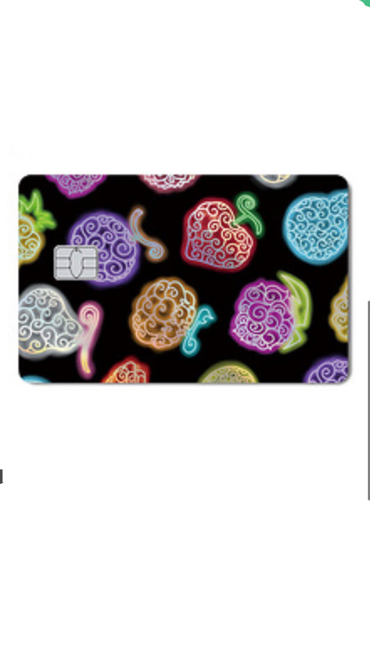 Devil Fruits One Piece Holographic Credit Card Sticker