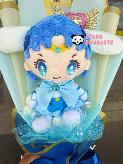 Mercury Cinnamon roll Magical Girl Kawaii Anime Moon Plush Bouquet