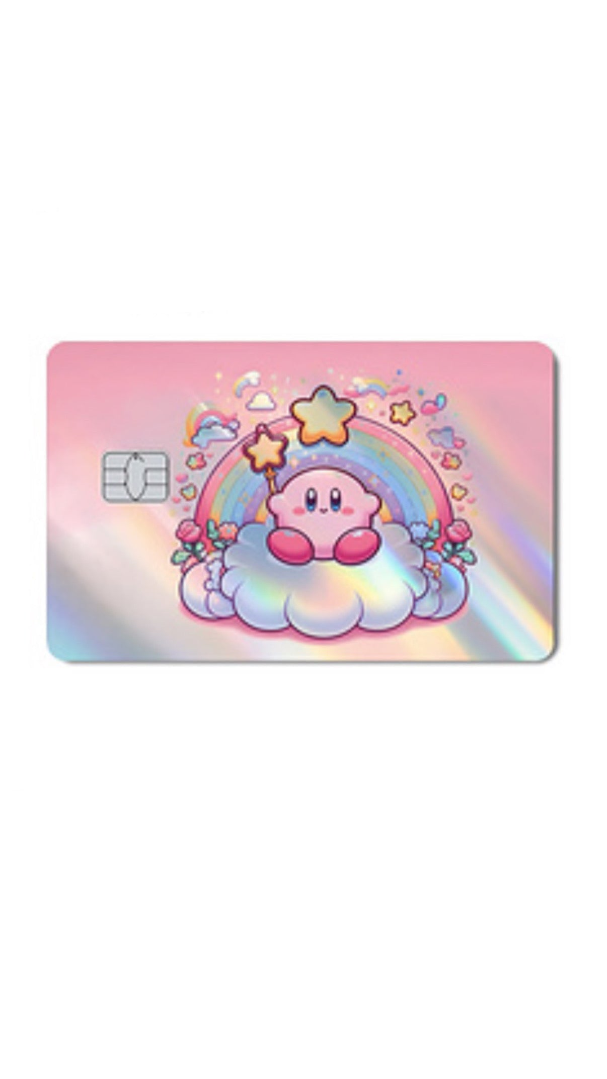 Kirby Holographic Credit Card Sticker
