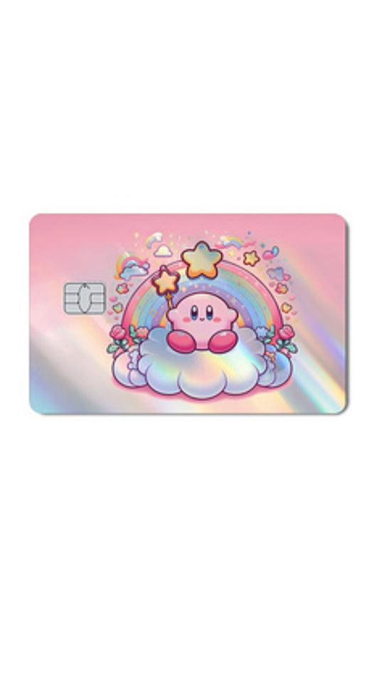 Kirby Holographic Credit Card Sticker