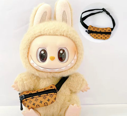 Louis Vuitton Fanny Bag Side Bag Purse Designer Shoes Fashion Kawaii Cute Doll Labubu Outfit Clothes 17cm