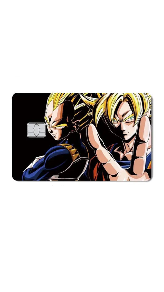 Goku and Vegeta Dragon Ball Z Anime Credit Card Sticker