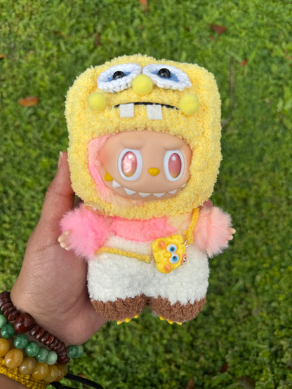 Best Burger Cook and Star Fish Bestie Crochet 17cm Anime Costume Cosplay Clothes