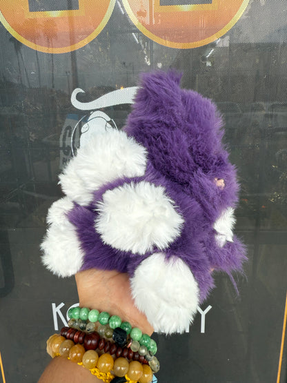 Purple Custom Nine-tailed Handmade Fluffy Labubu