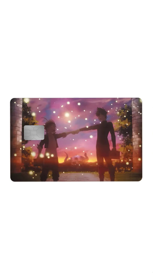 Yuno and Asta Wizard King Black Clover Anime Credit Card Sticker