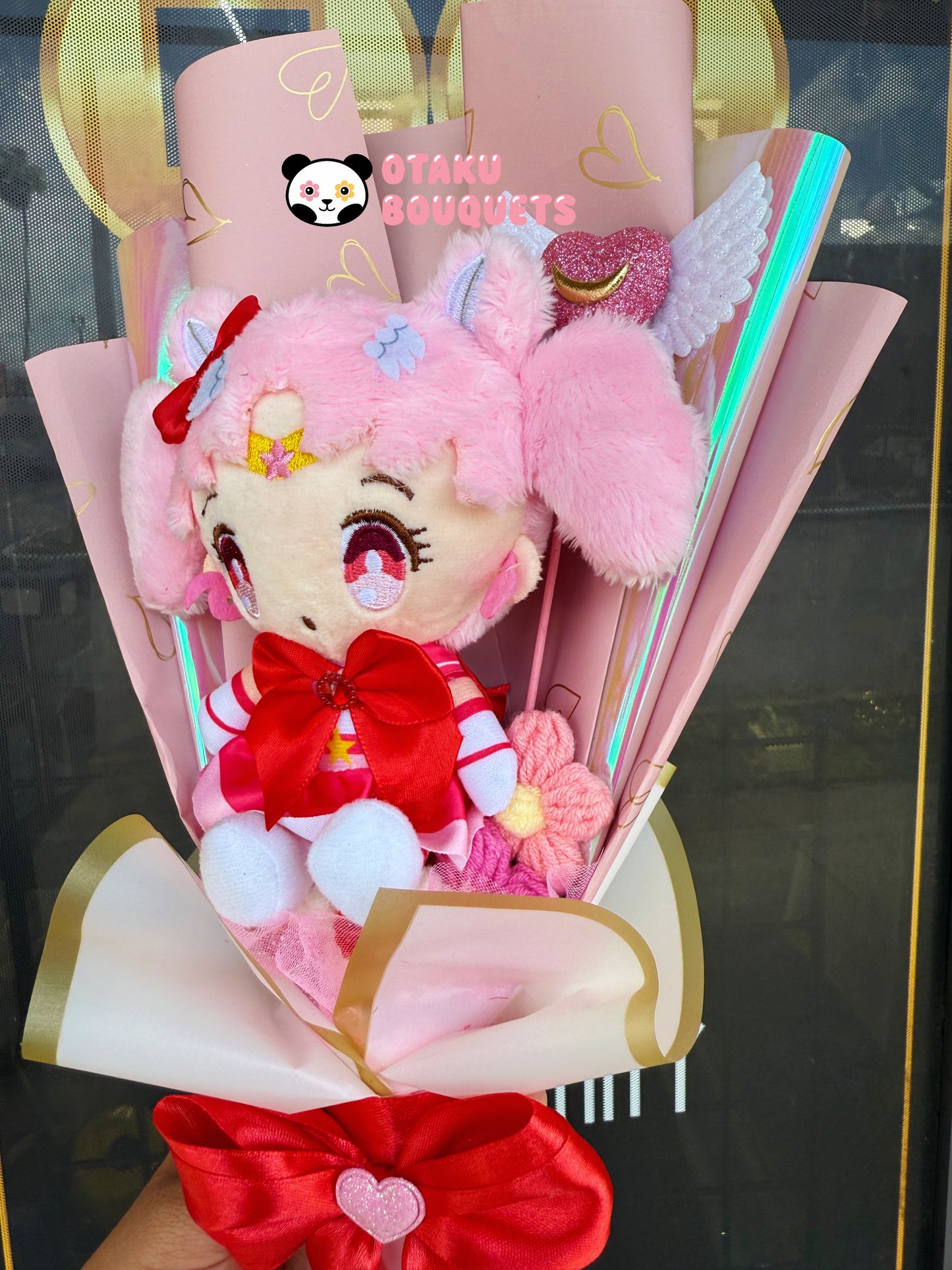 Chibi Small Lady Moon Melodie Magical Girl Kawaii Anime Moon Plush Bouquet