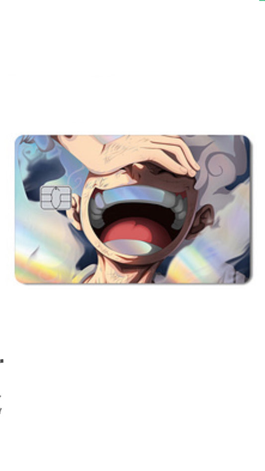 Laughing Gear 5 Luffy One Piece Holographic Credit Card Sticker