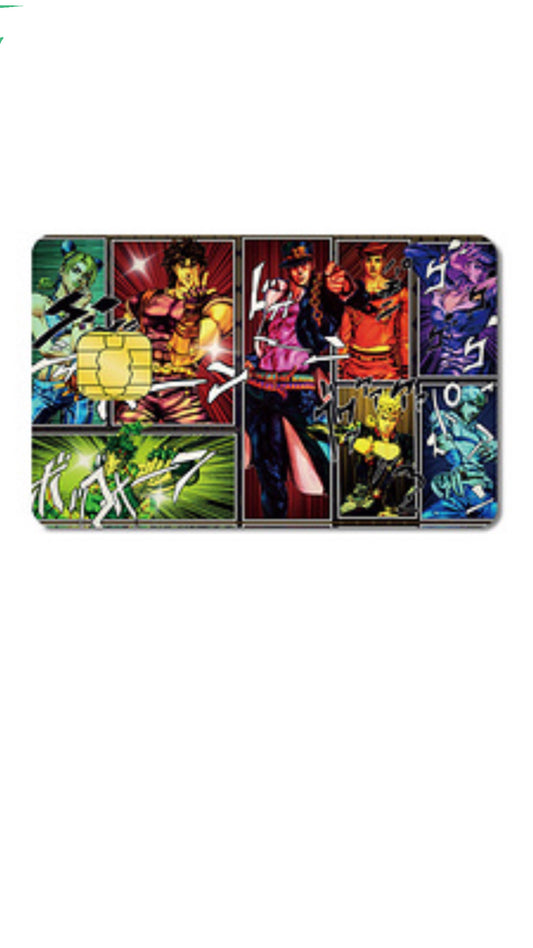 Jojo’s Bizarre Adventure Credit Card Sticker