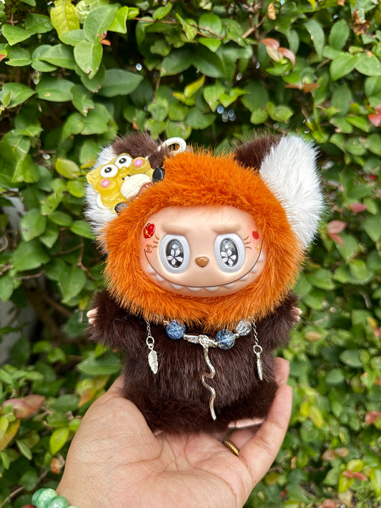 Red Panda Custom Handmade Fluffy Labubu
