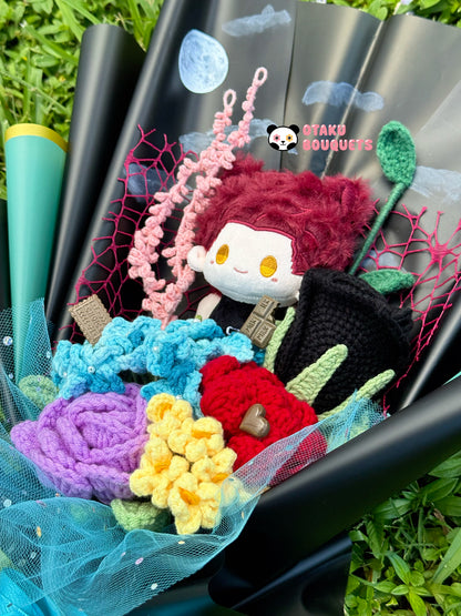 Valco Love and Deepspace LAD Plushie Crochet Flower Bouquet