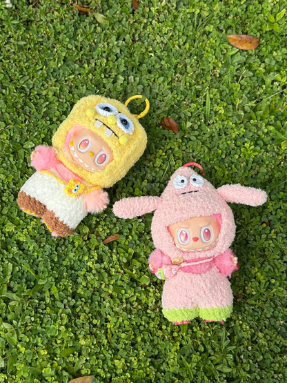 Best Burger Cook and Star Fish Bestie Crochet 17cm Anime Costume Cosplay Clothes