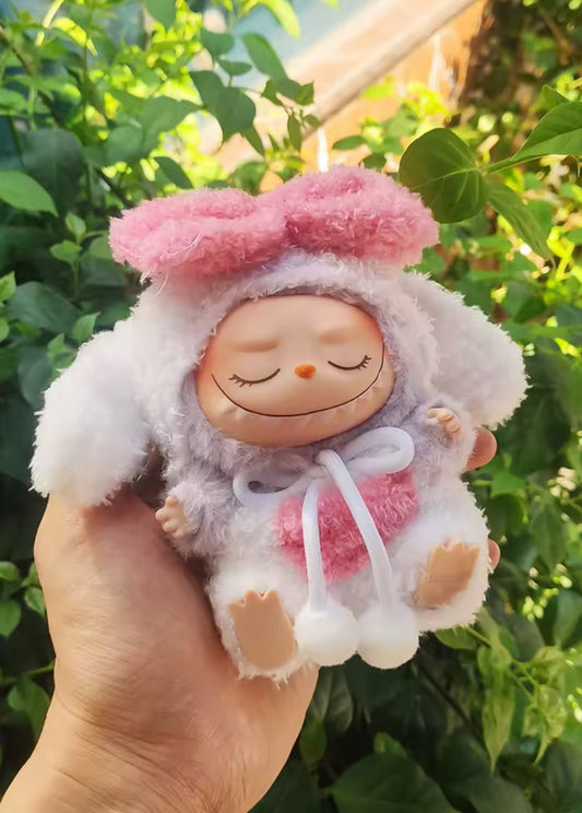 Bunny Rabbit Kawaii Cute Doll Labubu Anime Costume Cosplay Clothes 17cm