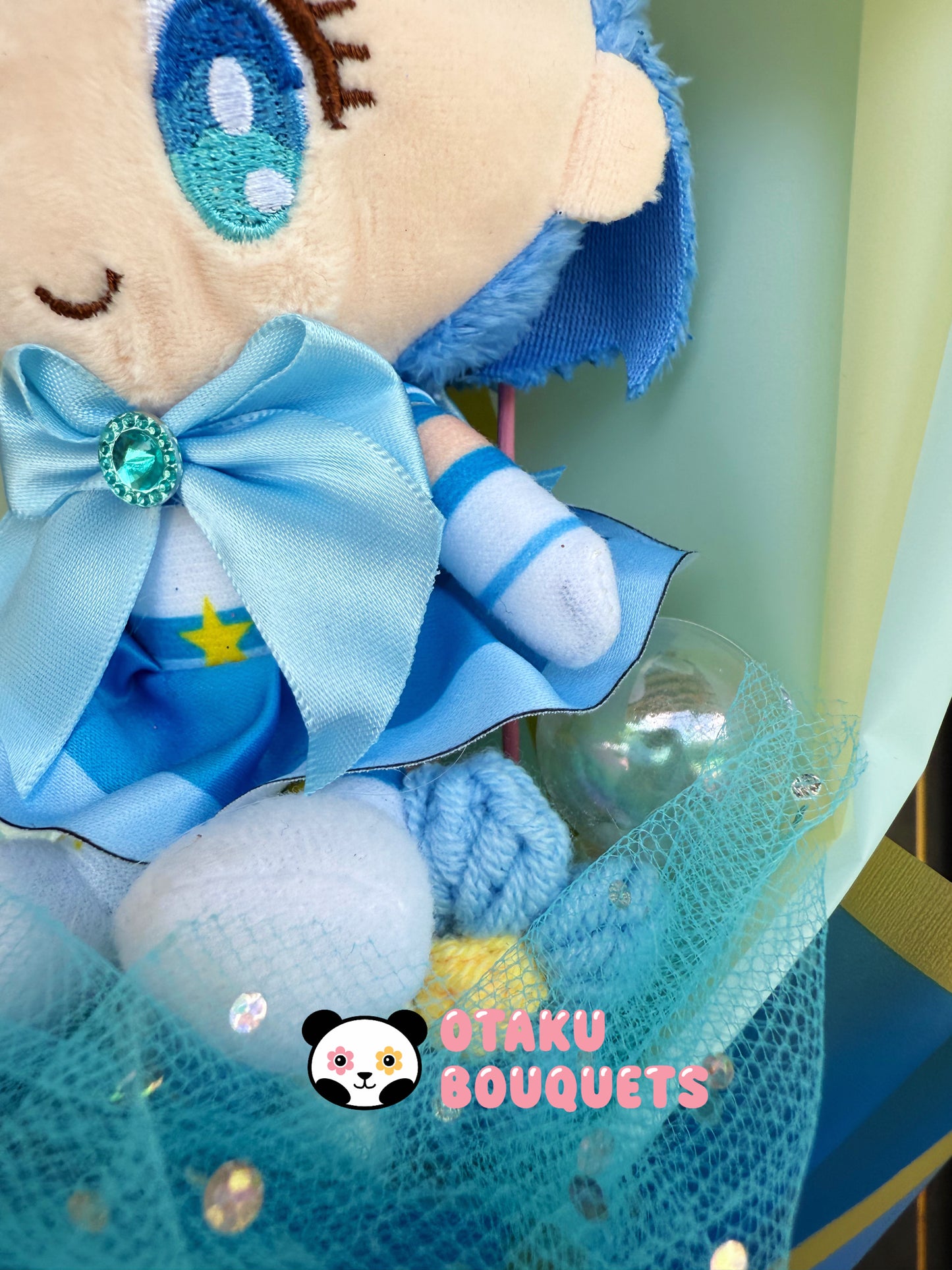 Mercury Cinnamon roll Magical Girl Kawaii Anime Moon Plush Bouquet