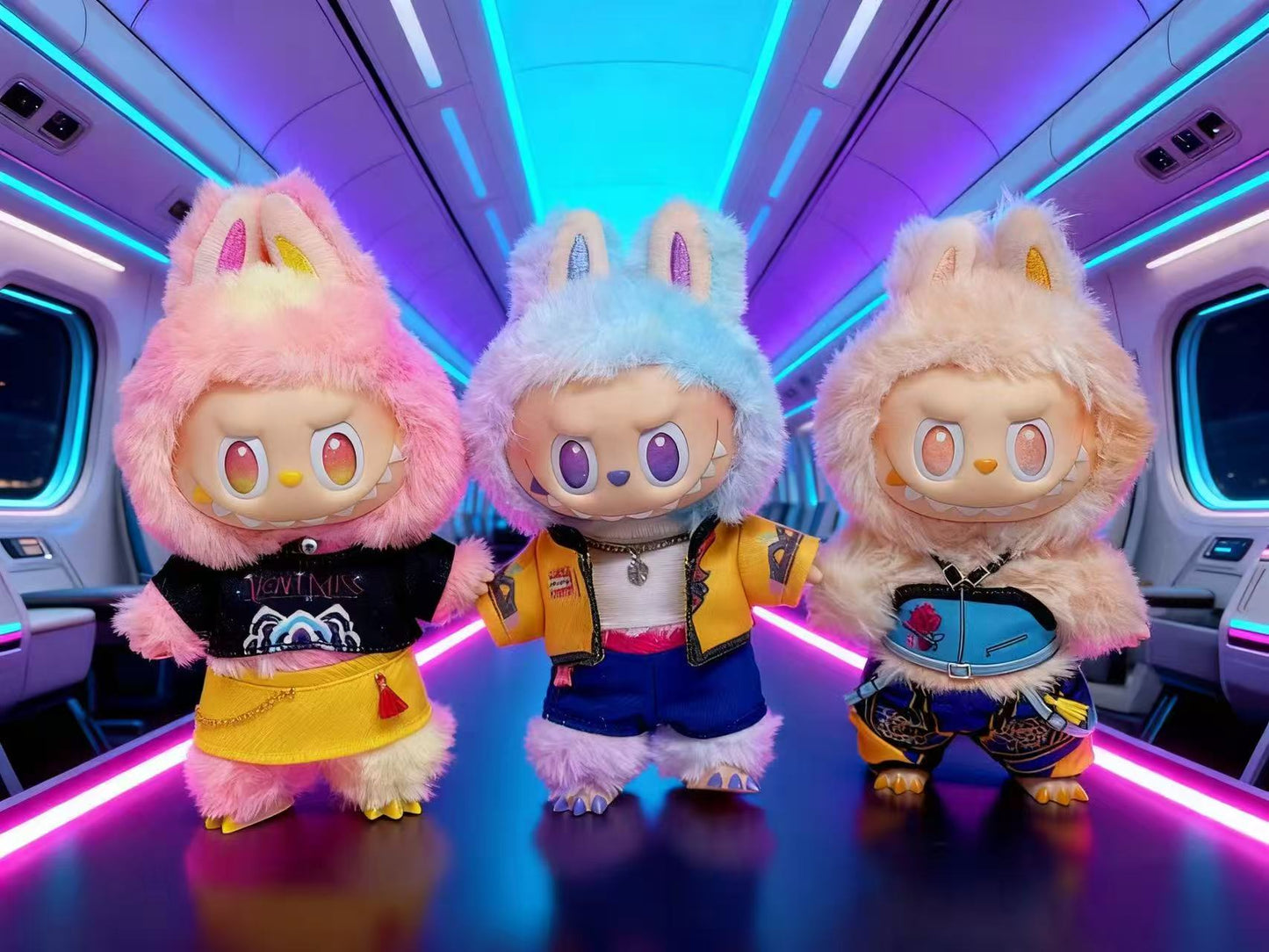 Korean Demon Hunters Girl Band 17cm Doll Anime Costume Cosplay Clothes