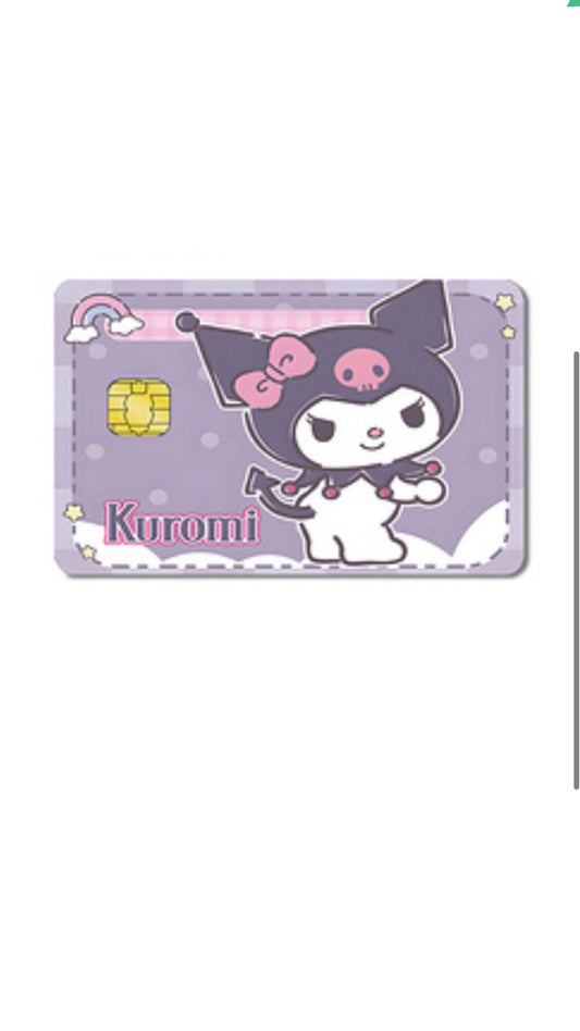 Kuromi Sanrio Credit Card Sticker