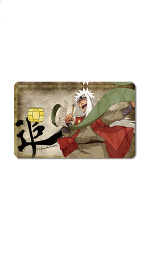 Jiraya Sage Naruto Credit Card Sticker