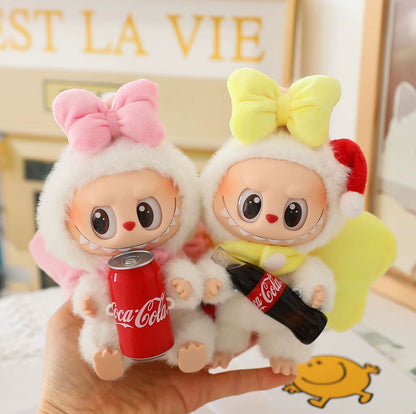 Big Bow Kawaii Cute Doll Labubu Outfit Clothes 17cm