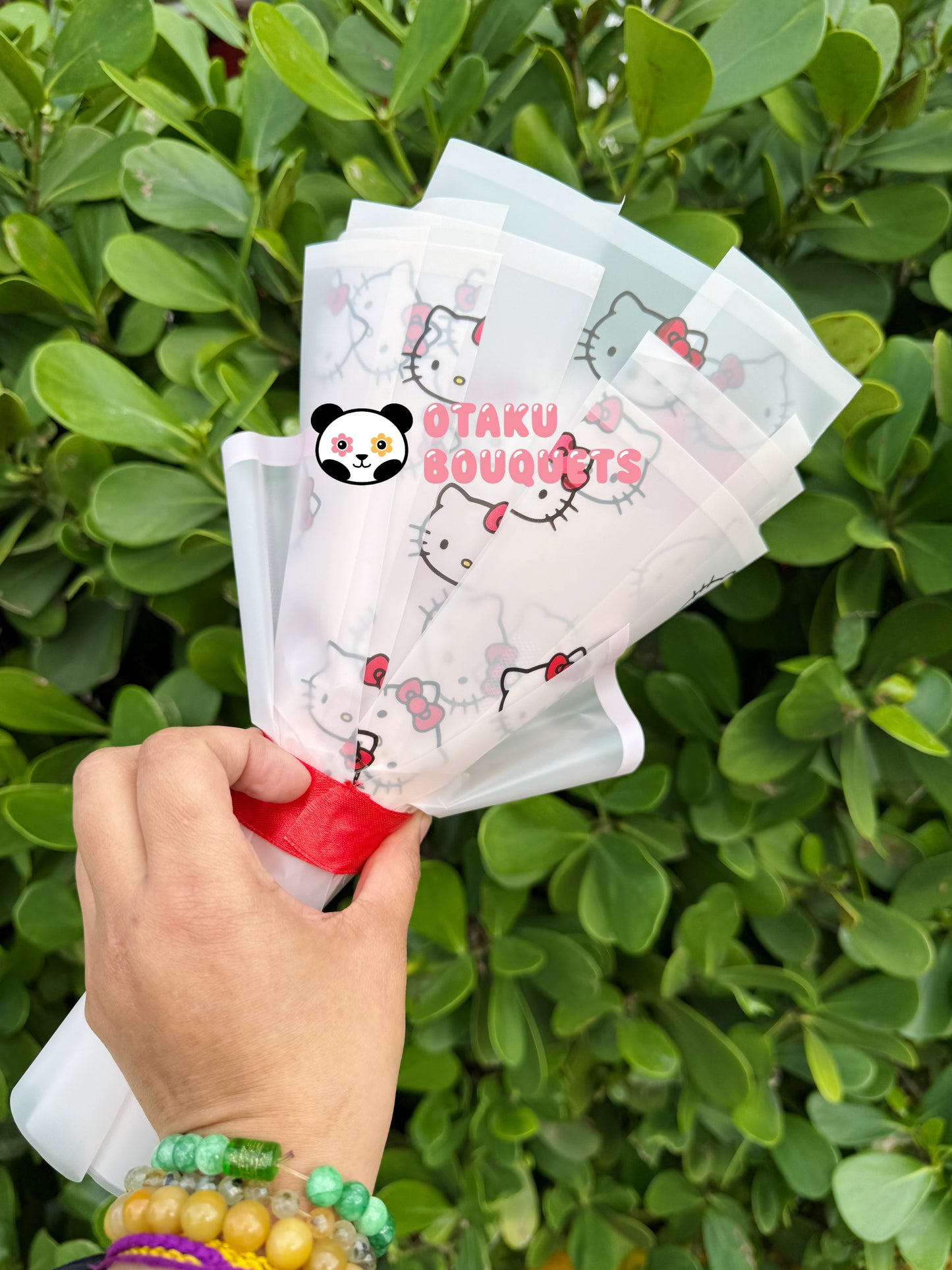 HK Kirbie Plushie Crochet Flower Bouquet